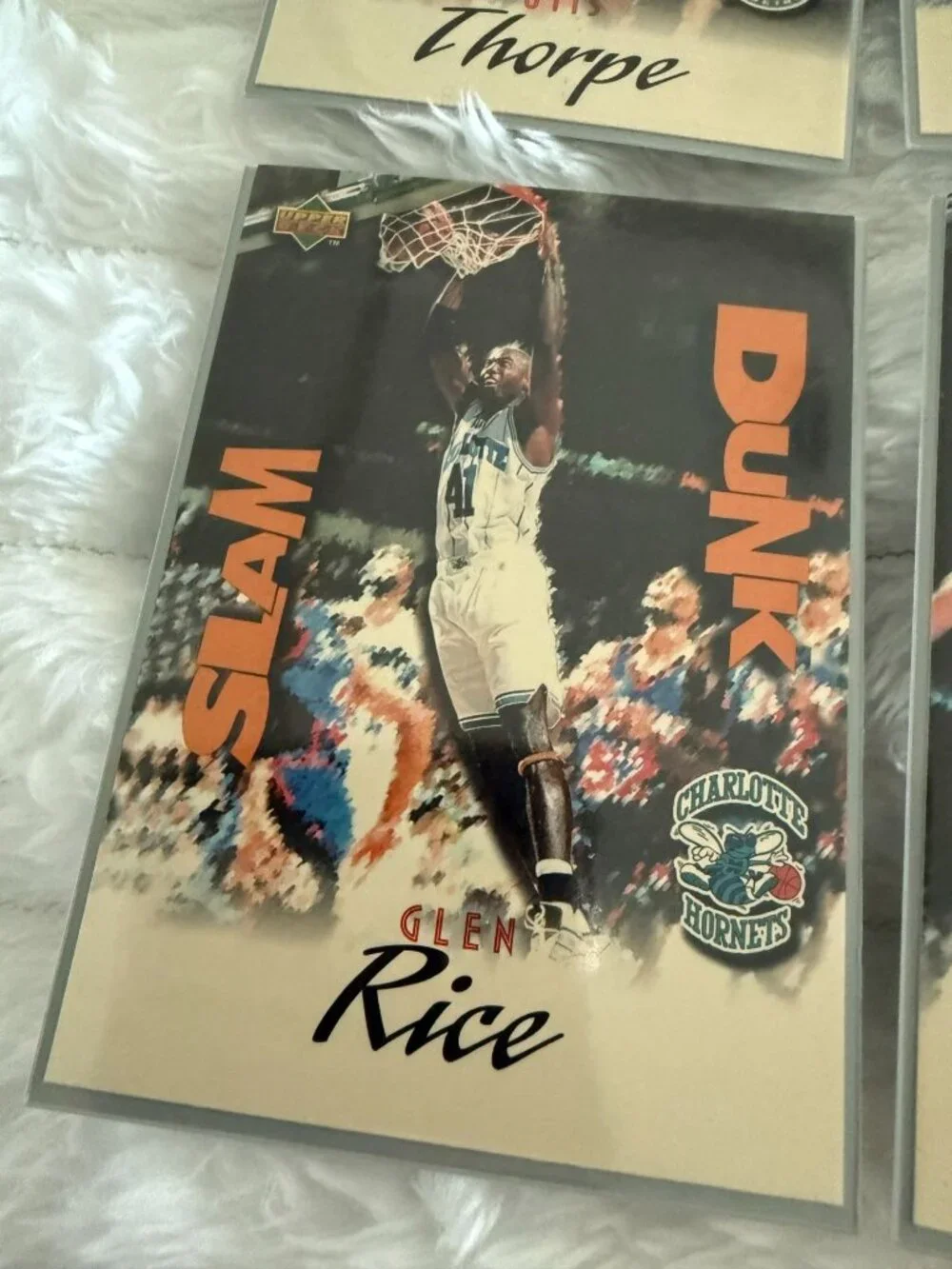 1997 Upper Deck Nestle Slam Dunk Basketball Card Bundle - Kemp, Rice, McDyess, T